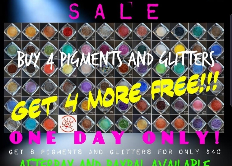CYBER MONDAY DUC PIGMENTS AND GLITTERS SALE!!!