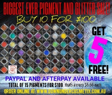 THE BIGGEST PIGMENT AND GLITTER SALE EVER